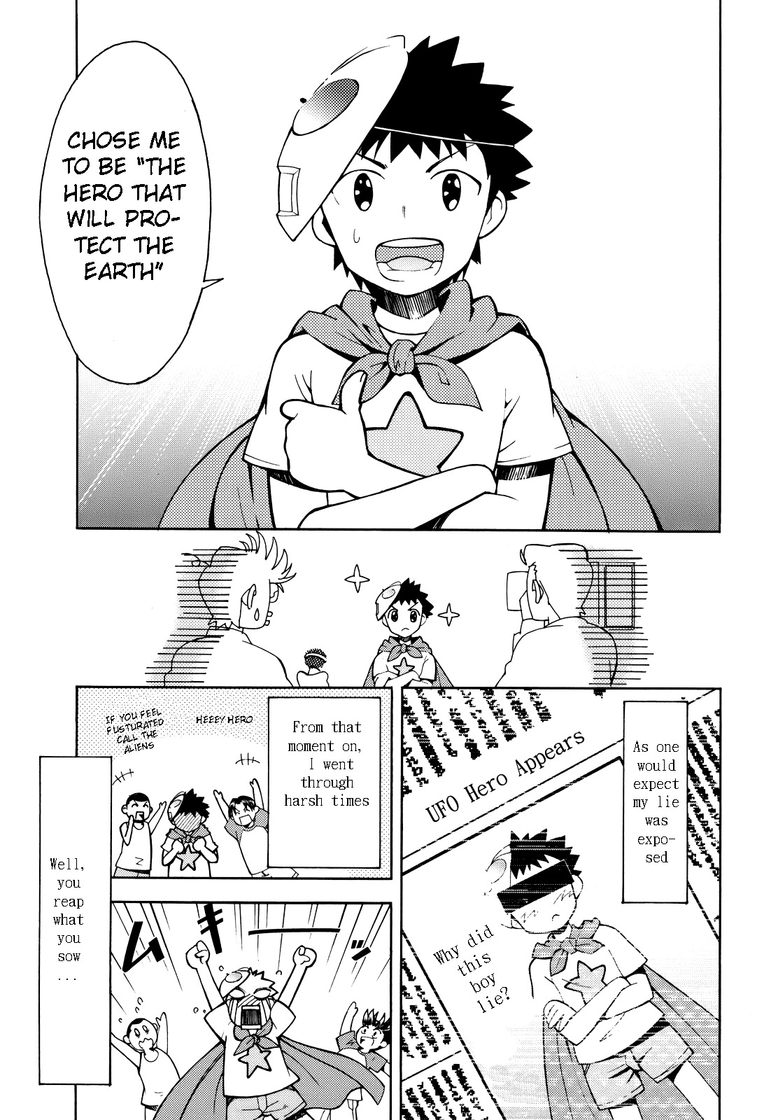 Meteor-san Strike desu! Chapter 1 page 14 - Chapter 1: A Lie is the beginning of aliens1?