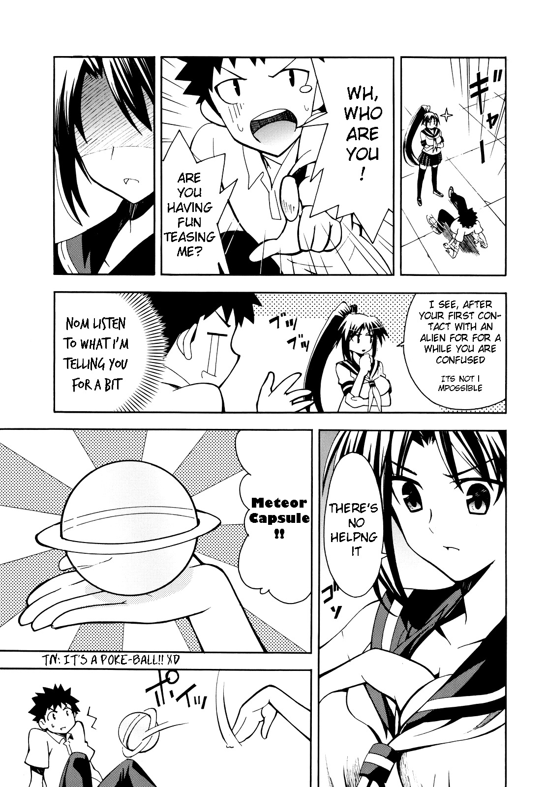 Meteor-san Strike desu! Chapter 1 page 26 - Chapter 1: A Lie is the beginning of aliens1?