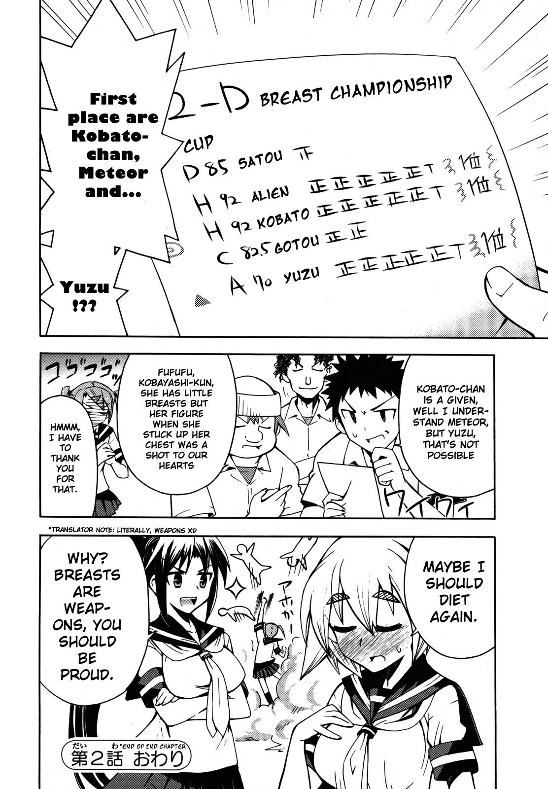 Meteor-san Strike desu! Chapter 2 page 50 - Chapter 2: ❤Breasts❤ All of my feelings, Reach!!
