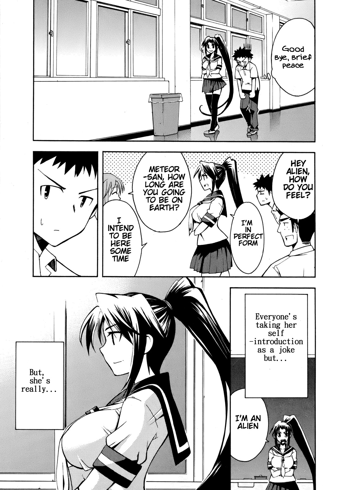 Meteor-san Strike desu! Chapter 2 page 9 - Chapter 2: ❤Breasts❤ All of my feelings, Reach!!