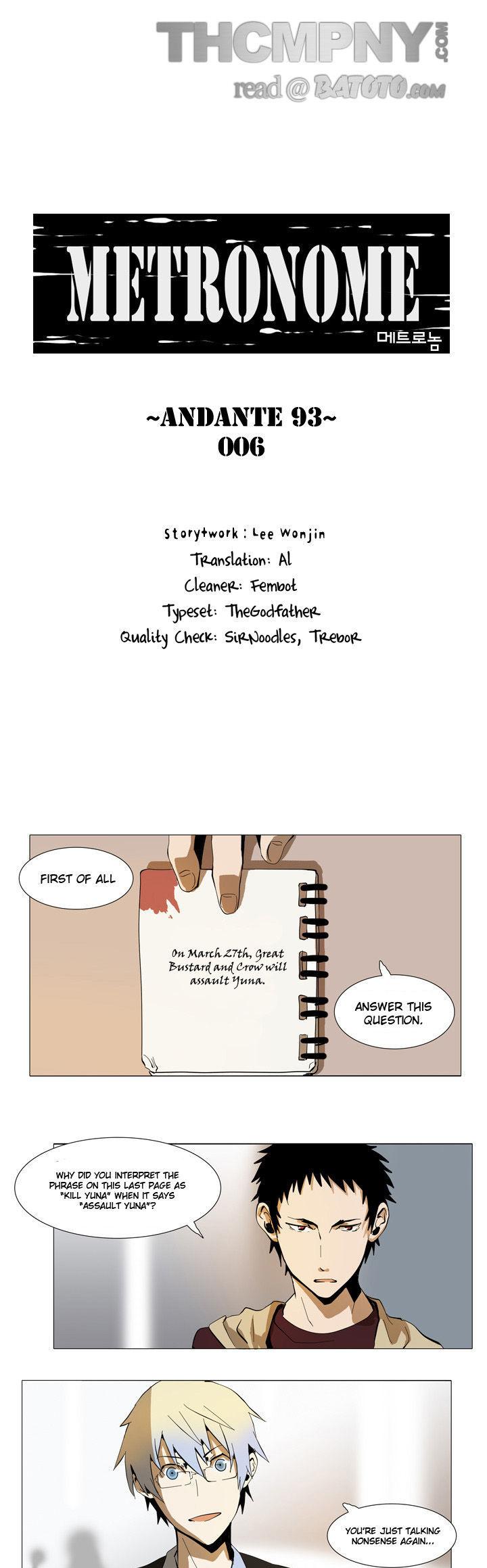 Metronome (LEE Won-Jin) Chapter 13 page 1 - Chapter 13 : ~Andante 93~ 06