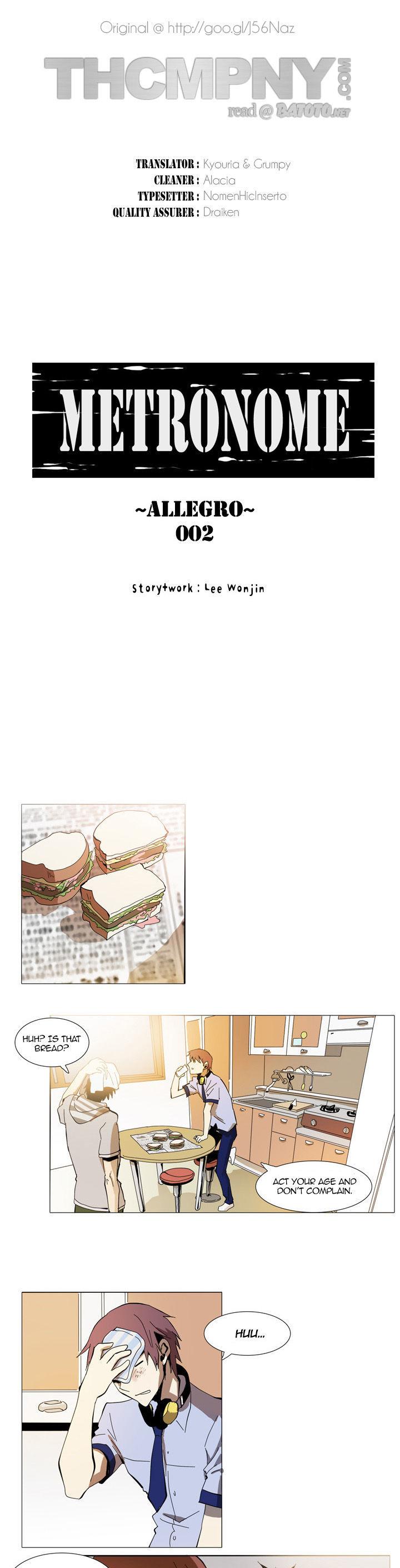 Metronome (LEE Won-Jin) Chapter 22 page 1 - Chapter 22 : ~Allegro~ 002