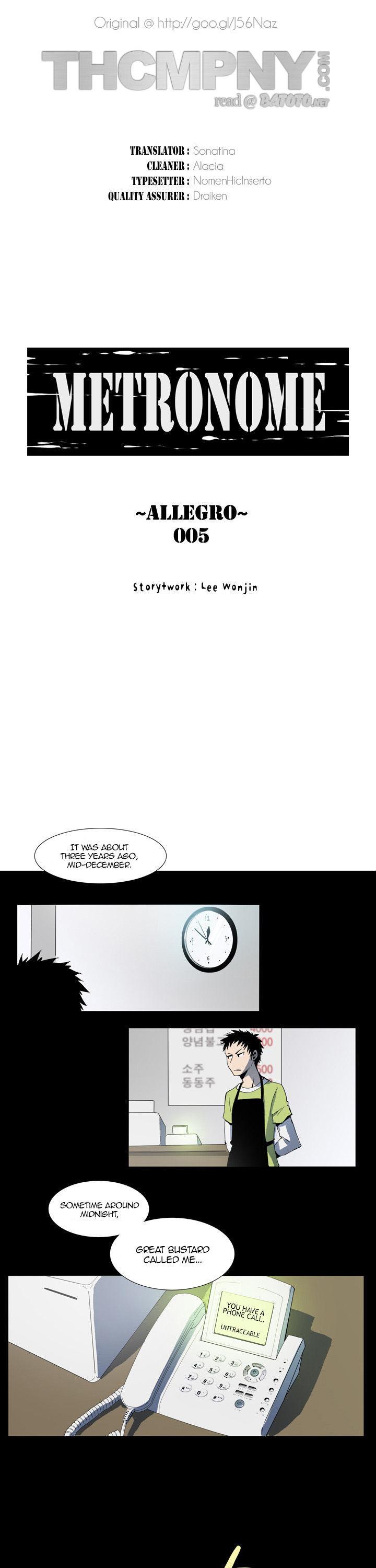 Metronome (LEE Won-Jin) Chapter 25 page 1 - Chapter 25 : ~Allegro~ 005