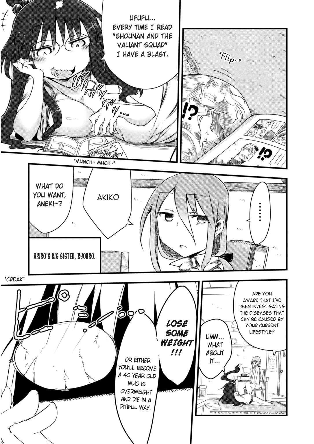 Metsuko ni Yoroshiku Chapter 4 page 3 - Chapter 4: Panic! Dealing with the Gravity!