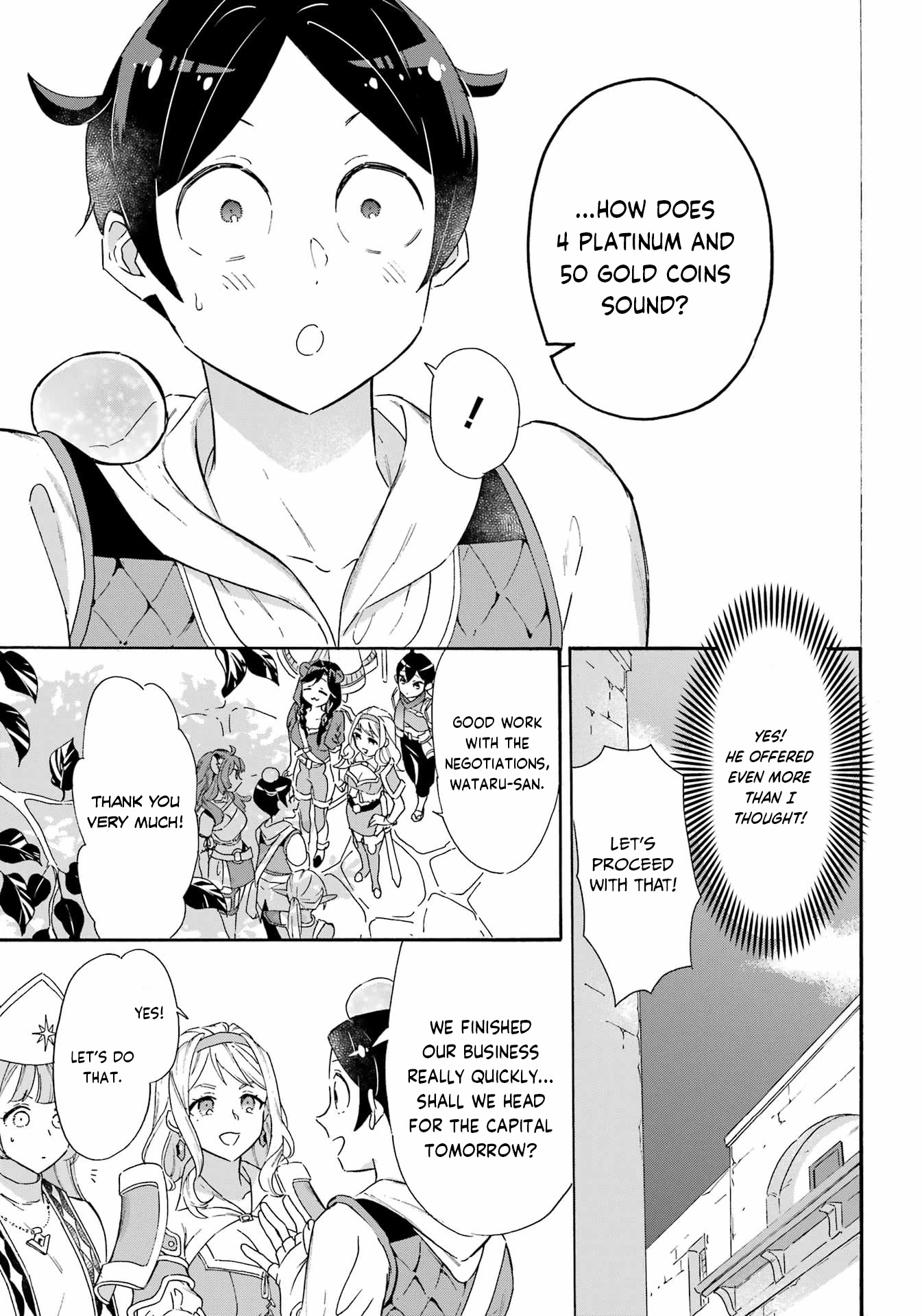 Mezase Gouka Kyakusen!! Chapter 22 page 11 - Chapter 22: Bergamo’s Port Town and First Negotiation
