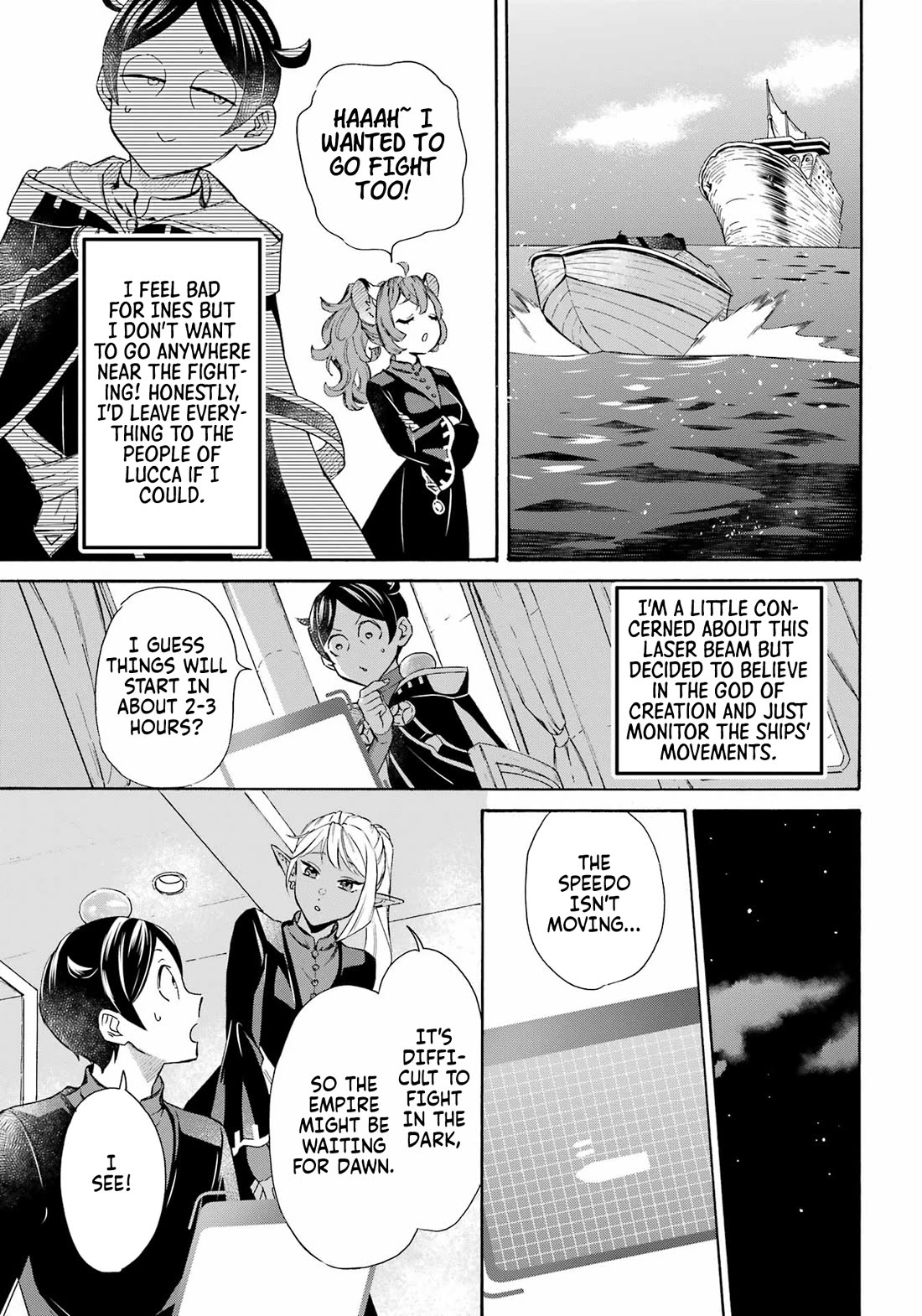 Mezase Gouka Kyakusen!! Chapter 39 page 14 - Chapter 39: The mysterious ray of light fired by the enemy…