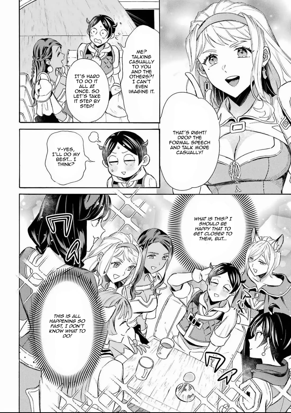 Mezase Gouka Kyakusen!! Chapter 49 page 10 - Chapter 49: A Vessel at The Merchant Guild and 313 Platinum Coins