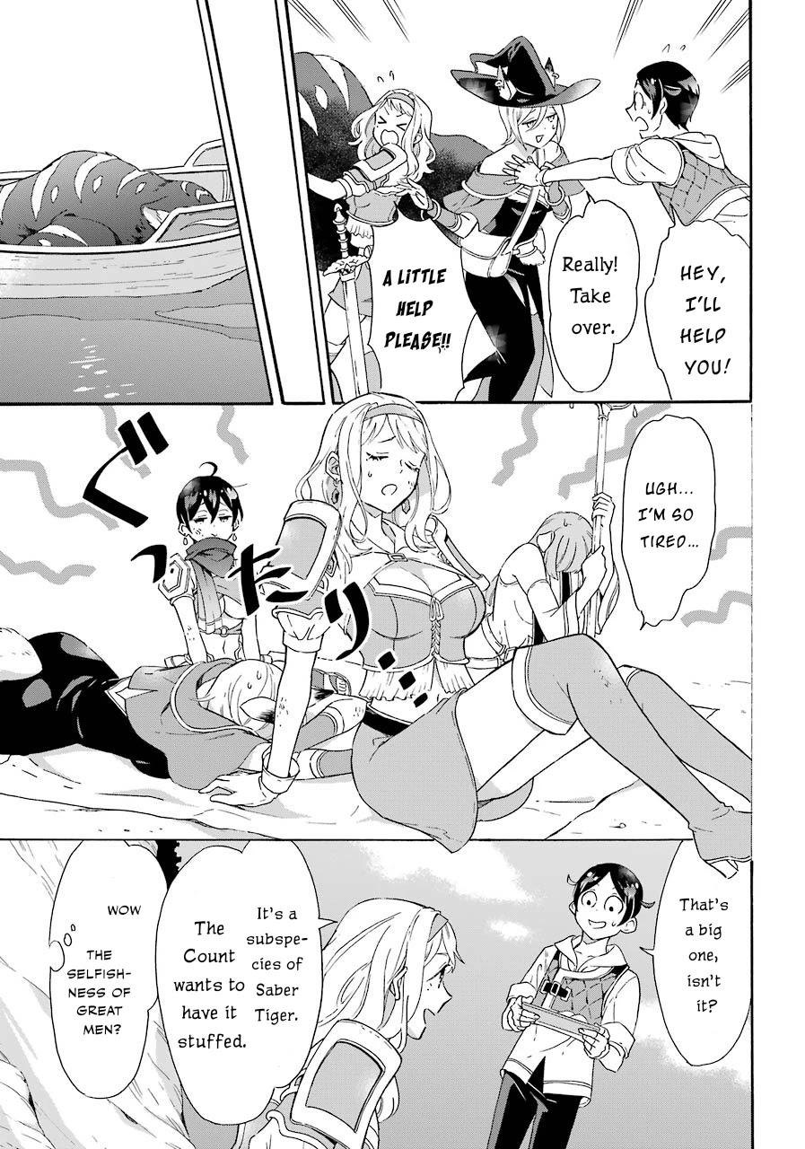 Mezase Gouka Kyakusen!! Chapter 6 page 16 - Chapter 6: Island Life and the Saber-toothed Tiger