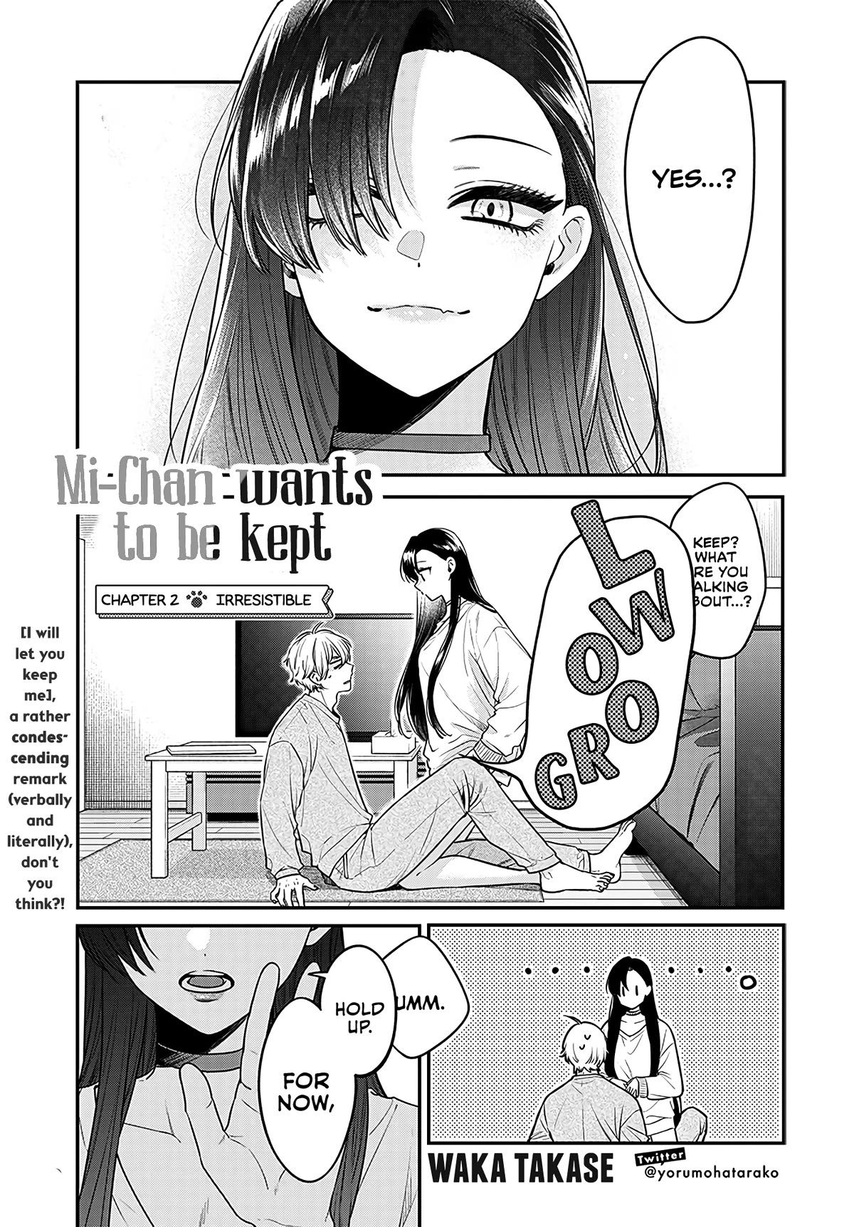 Mi-Chan Wants to be Kept Chapter 2 page 1 - Chapter 2: Irresistible