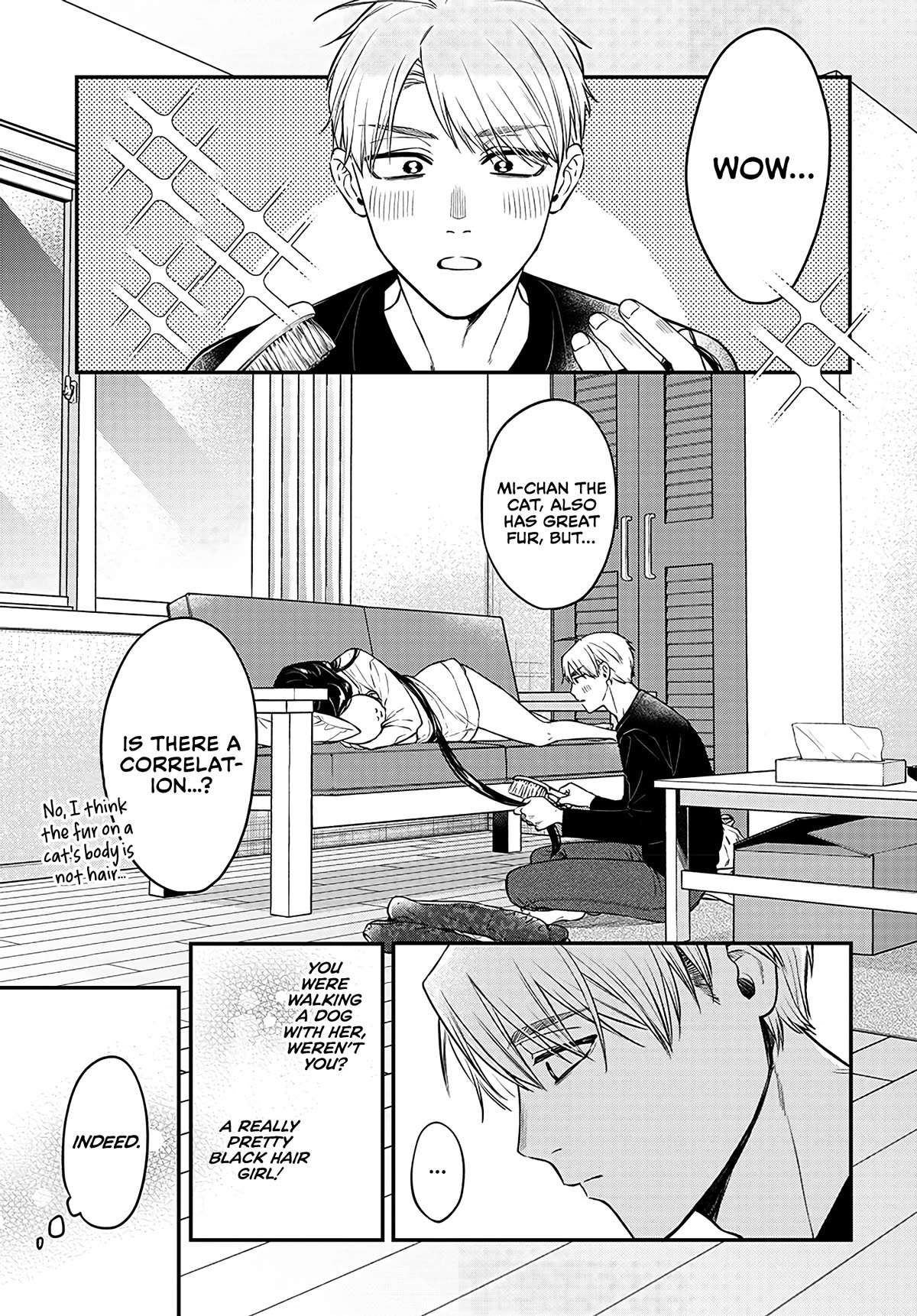 Mi-Chan Wants to be Kept Chapter 4 page 24 - Chapter 4: Cute = Cat > Beautiful girl.