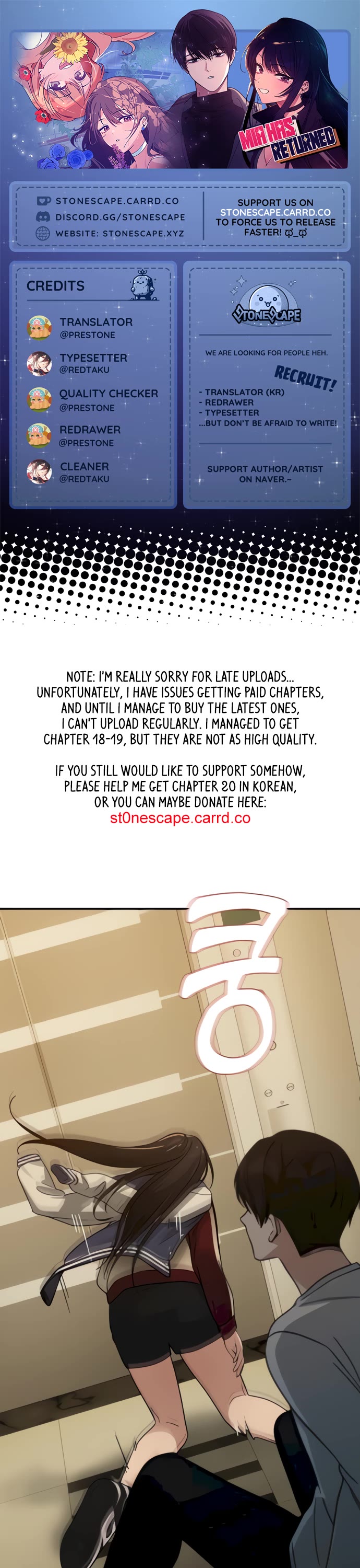 Mia Has Returned Chapter 19 page 1 - Chapter 19