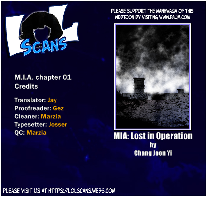 MIA: Lost in Operation Chapter 1 page 1 - Chapter 1