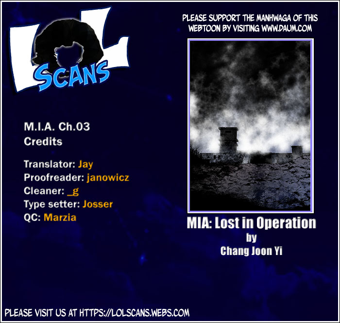 MIA: Lost in Operation Chapter 3 page 1 - Chapter 3