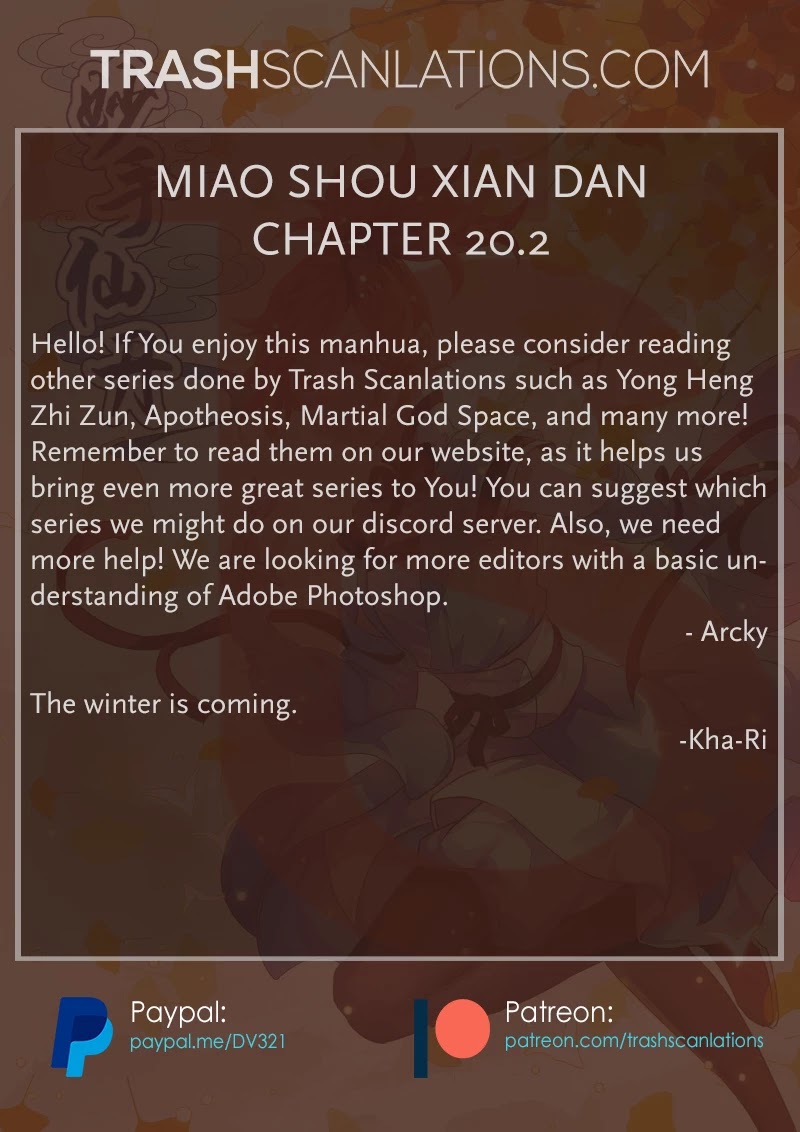 Miao Shou Xian Dan Chapter 20.3 page 8 - Chapter 20.3