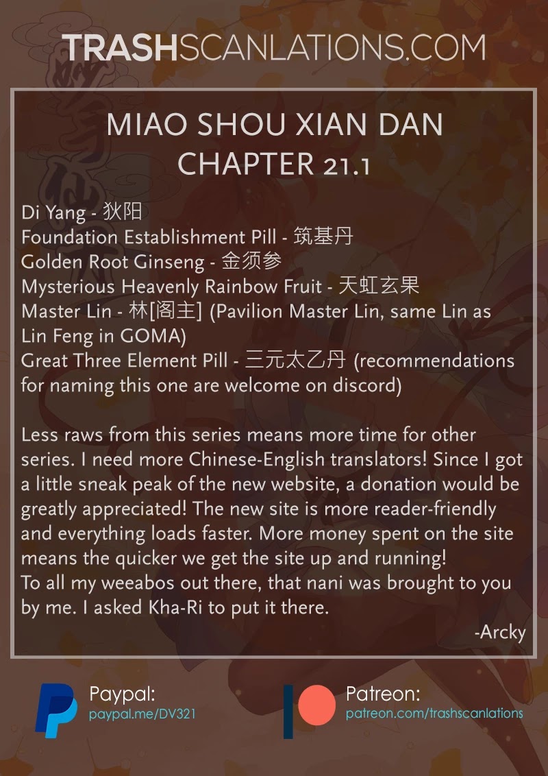 Miao Shou Xian Dan Chapter 21.1 page 13 - Chapter 21.1