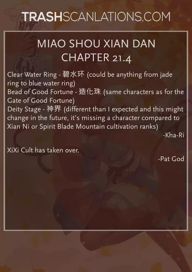 Miao Shou Xian Dan Chapter 21.4 page 12 - Chapter 21.4