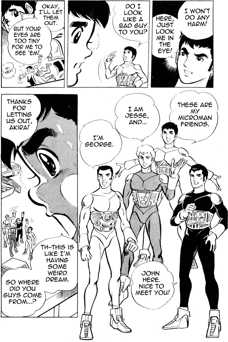 Microman (Moritou Yoshihiro) Chapter 1 page 19 - Chapter 1 : Chapter 1: The Invincible Micro-Base