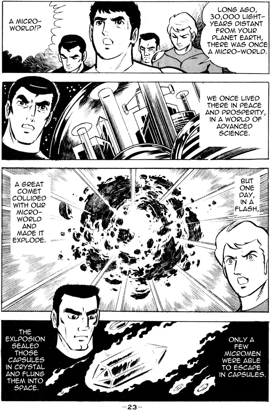 Microman (Moritou Yoshihiro) Chapter 1 page 20 - Chapter 1 : Chapter 1: The Invincible Micro-Base