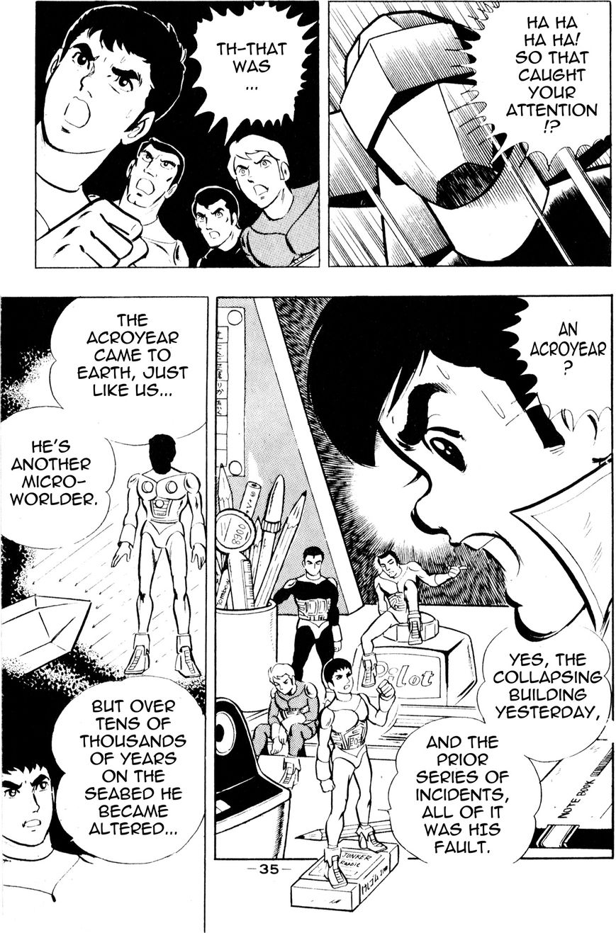 Microman (Moritou Yoshihiro) Chapter 1 page 32 - Chapter 1 : Chapter 1: The Invincible Micro-Base