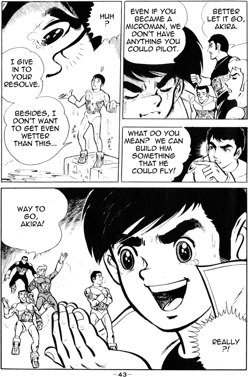 Microman (Moritou Yoshihiro) Chapter 1 page 39 - Chapter 1 : Chapter 1: The Invincible Micro-Base