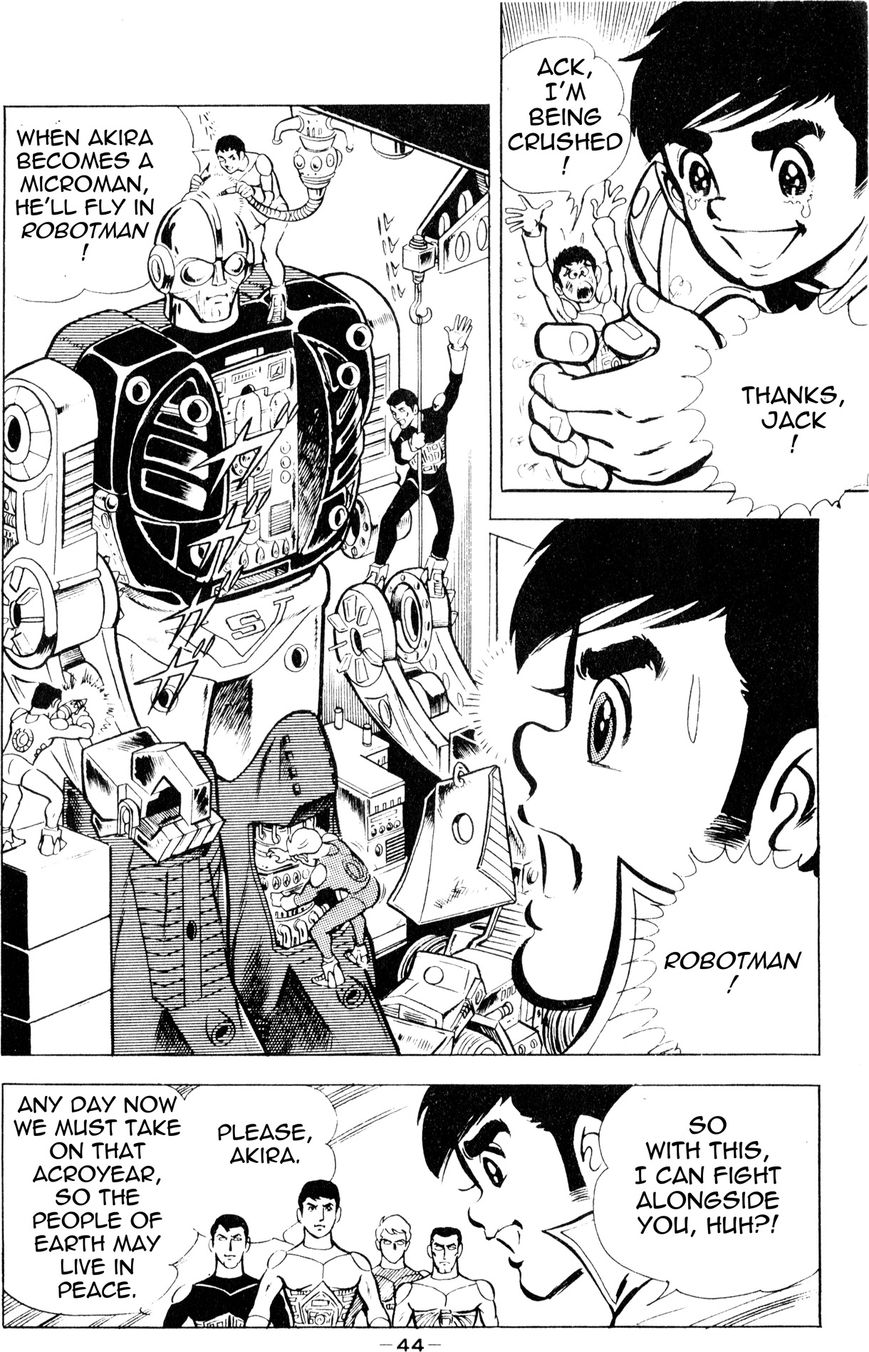 Microman (Moritou Yoshihiro) Chapter 1 page 40 - Chapter 1 : Chapter 1: The Invincible Micro-Base