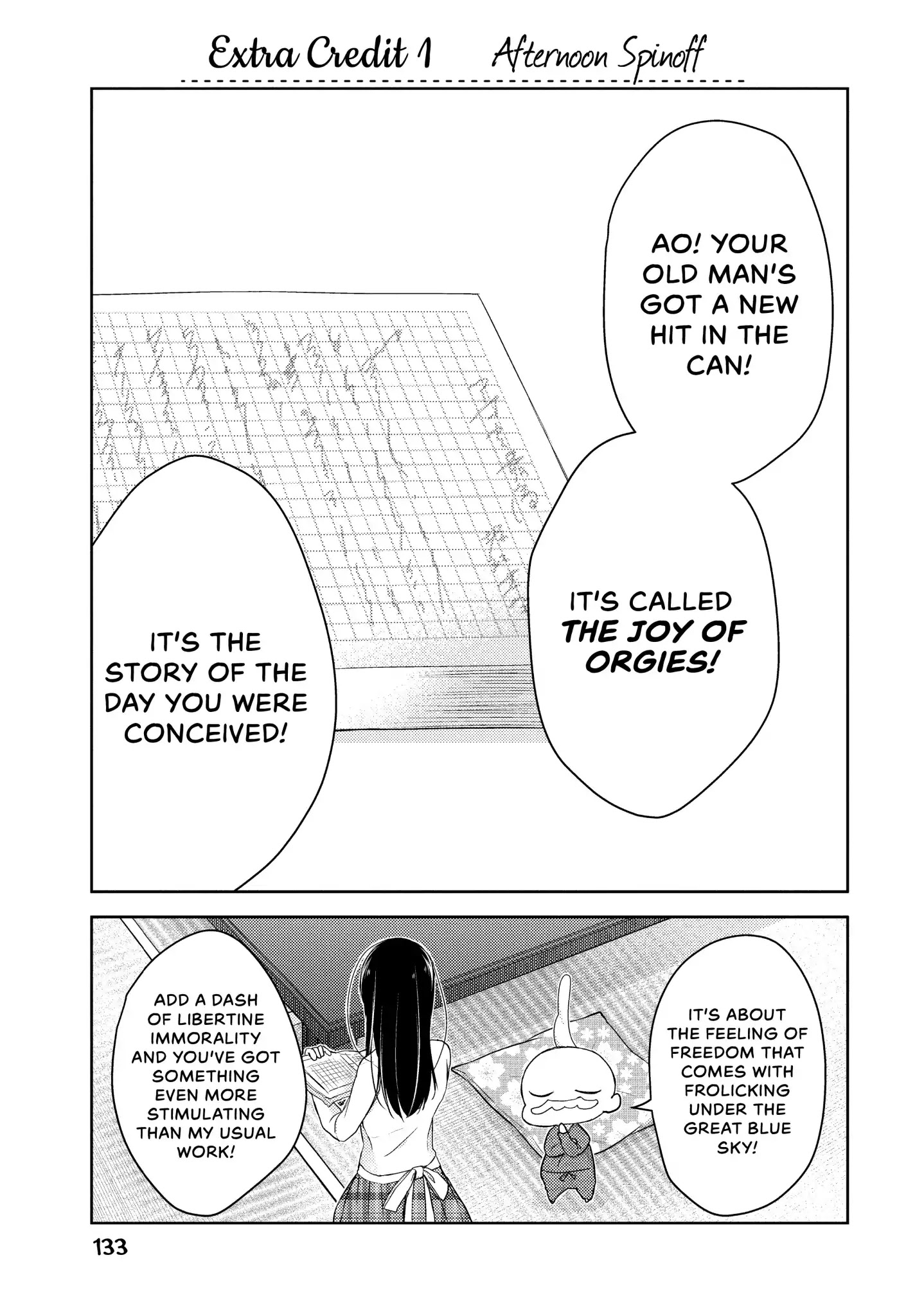 Midara na Ao-chan wa Benkyou ga Dekinai Chapter 23.5 page 1 - Vol.5 Extra Credit 1: Afternoon Spinoff