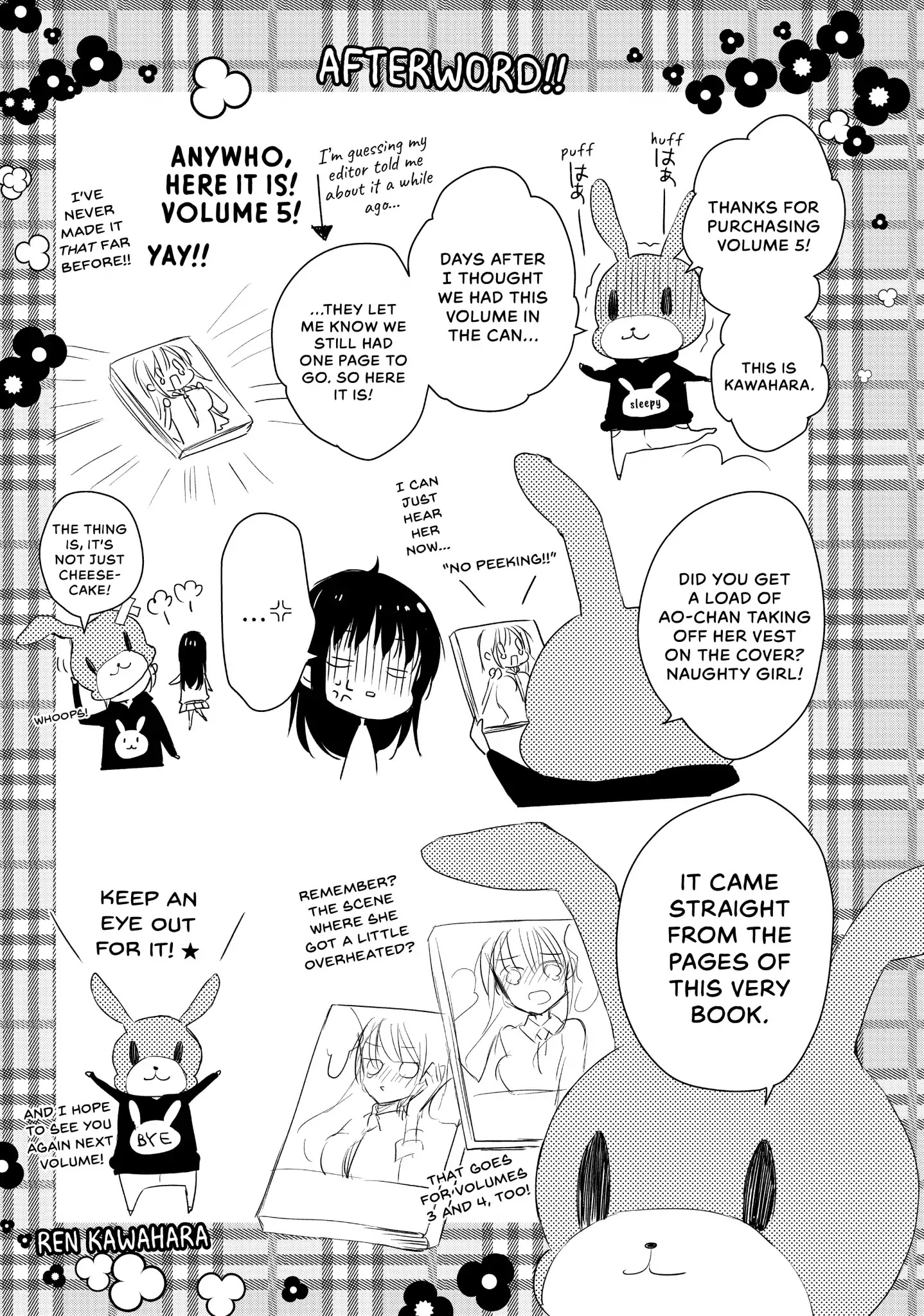 Midara na Ao-chan wa Benkyou ga Dekinai Chapter 23.6 page 5 - Vol.5 Extra Credit 2: Undressing