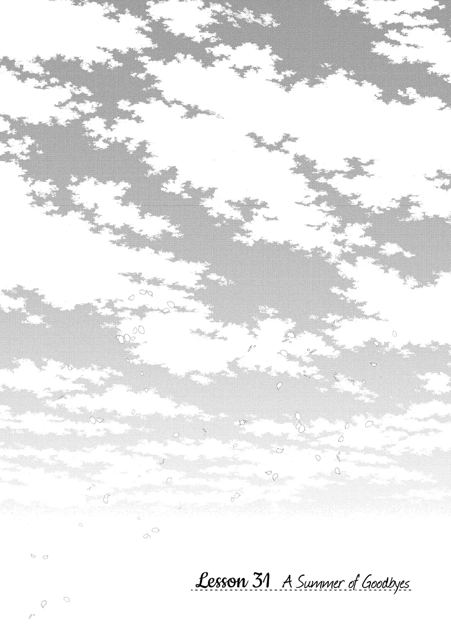 Midara na Ao-chan wa Benkyou ga Dekinai Chapter 31 page 1 - Chapter 31: Vol.7 Lesson 31: A Summer of Goodbyes