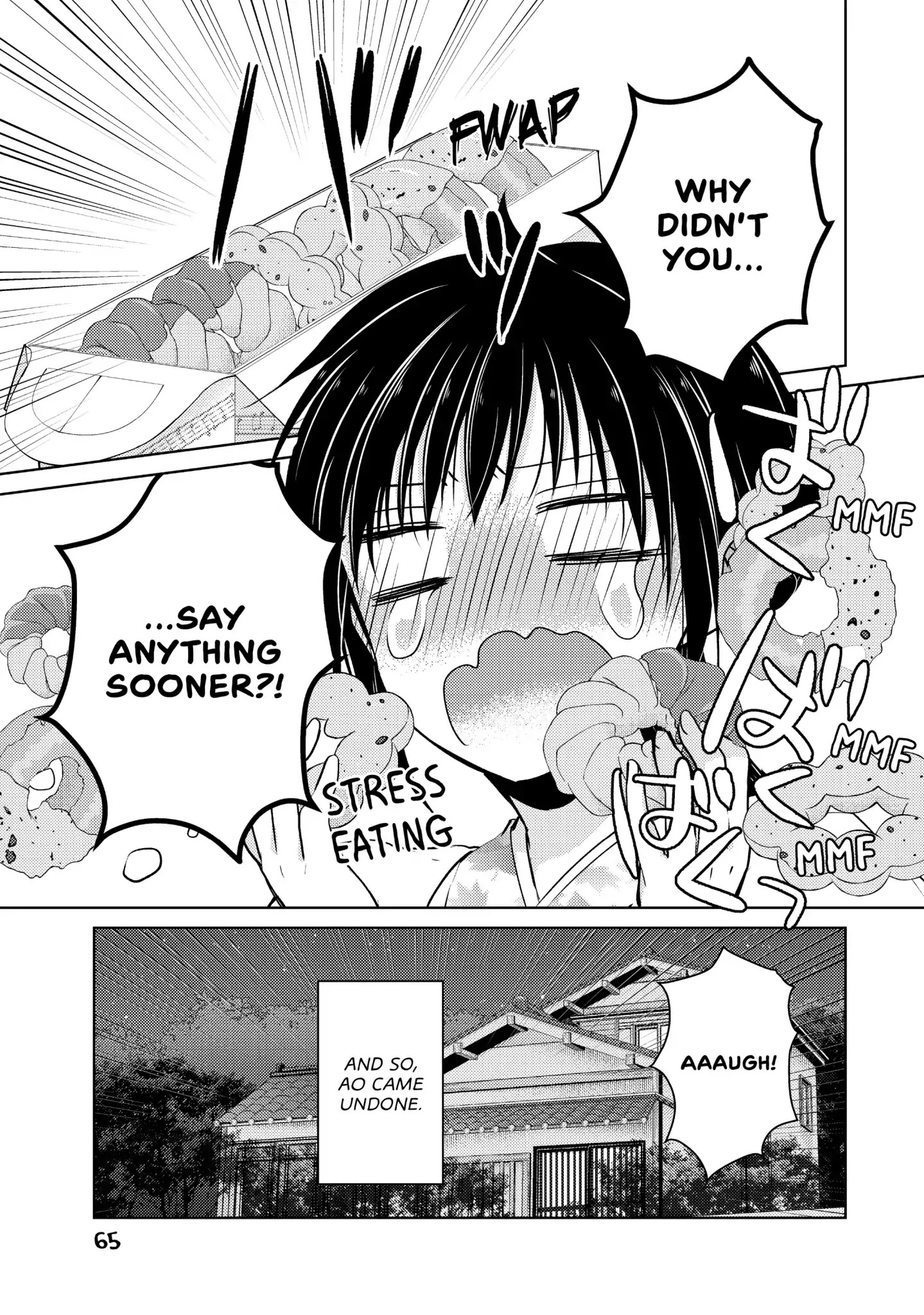 Midara na Ao-chan wa Benkyou ga Dekinai Chapter 34 page 5 - Chapter 34: Vol.8 Lesson 34: Ao Packs on the Pounds