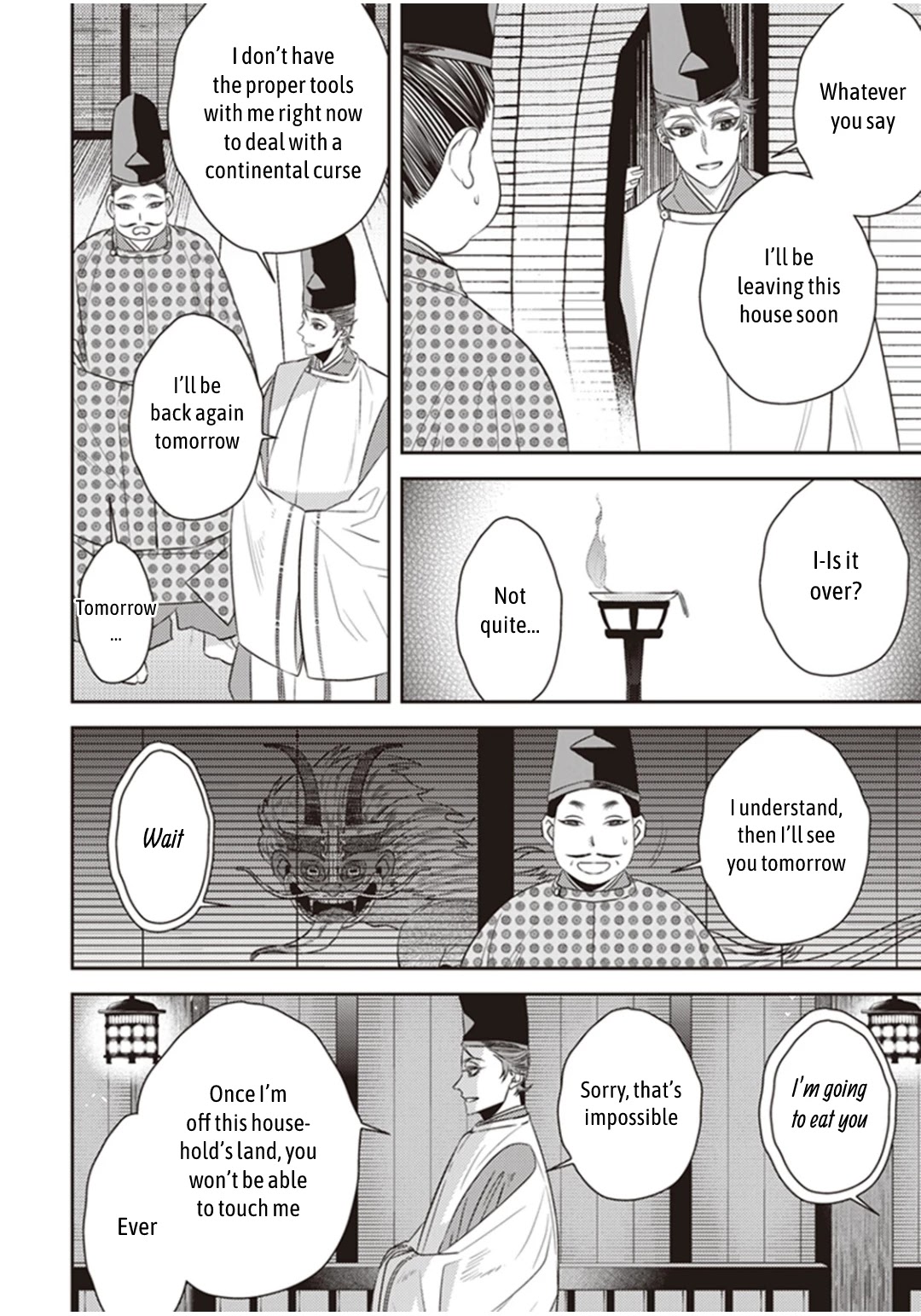 Midnight Occult Civil Servants Chapter 28 page 4 - Chapter 28: Abe no Seimei and Huehuecóyotl (Part 2)
