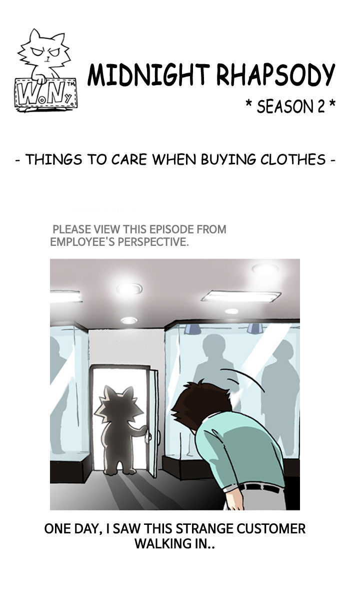 Midnight Rhapsody Chapter 102 page 1 - Chapter 102 : Things to Care When Buying Clothes