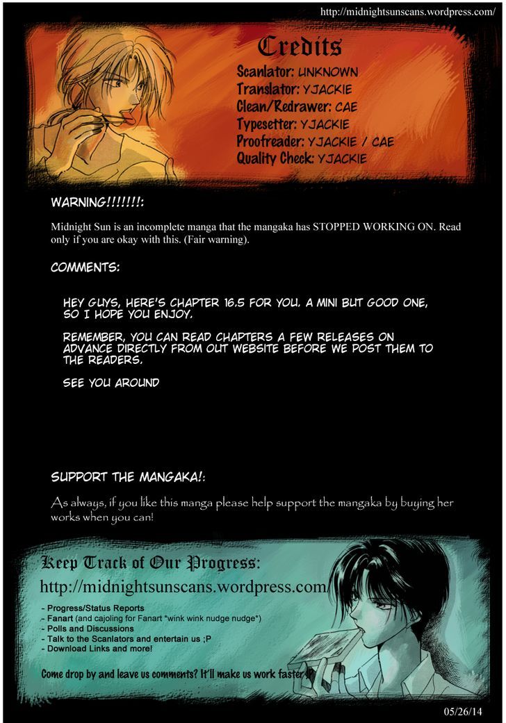 Midnight Sun Chapter 16.5 page 1 - Chapter 16.5