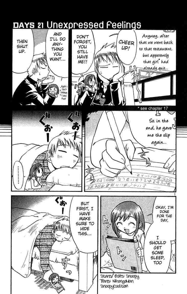 Midori no Hibi Chapter 21 page 1 - Chapter 21: Unexpressed Feelings