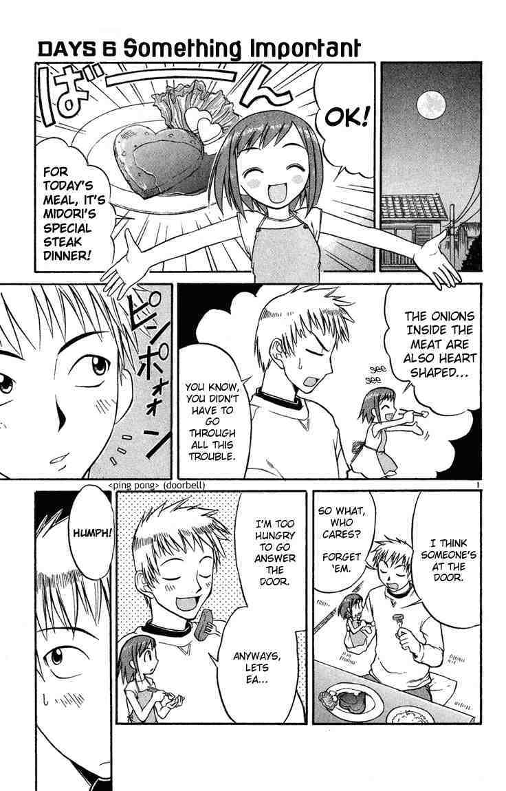 Midori no Hibi Chapter 6 page 1 - Chapter 6: Something Important