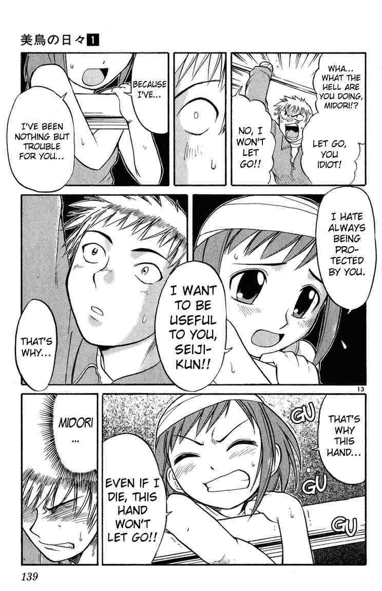 Midori no Hibi Chapter 7 page 13 - Chapter 7: Chin-ups