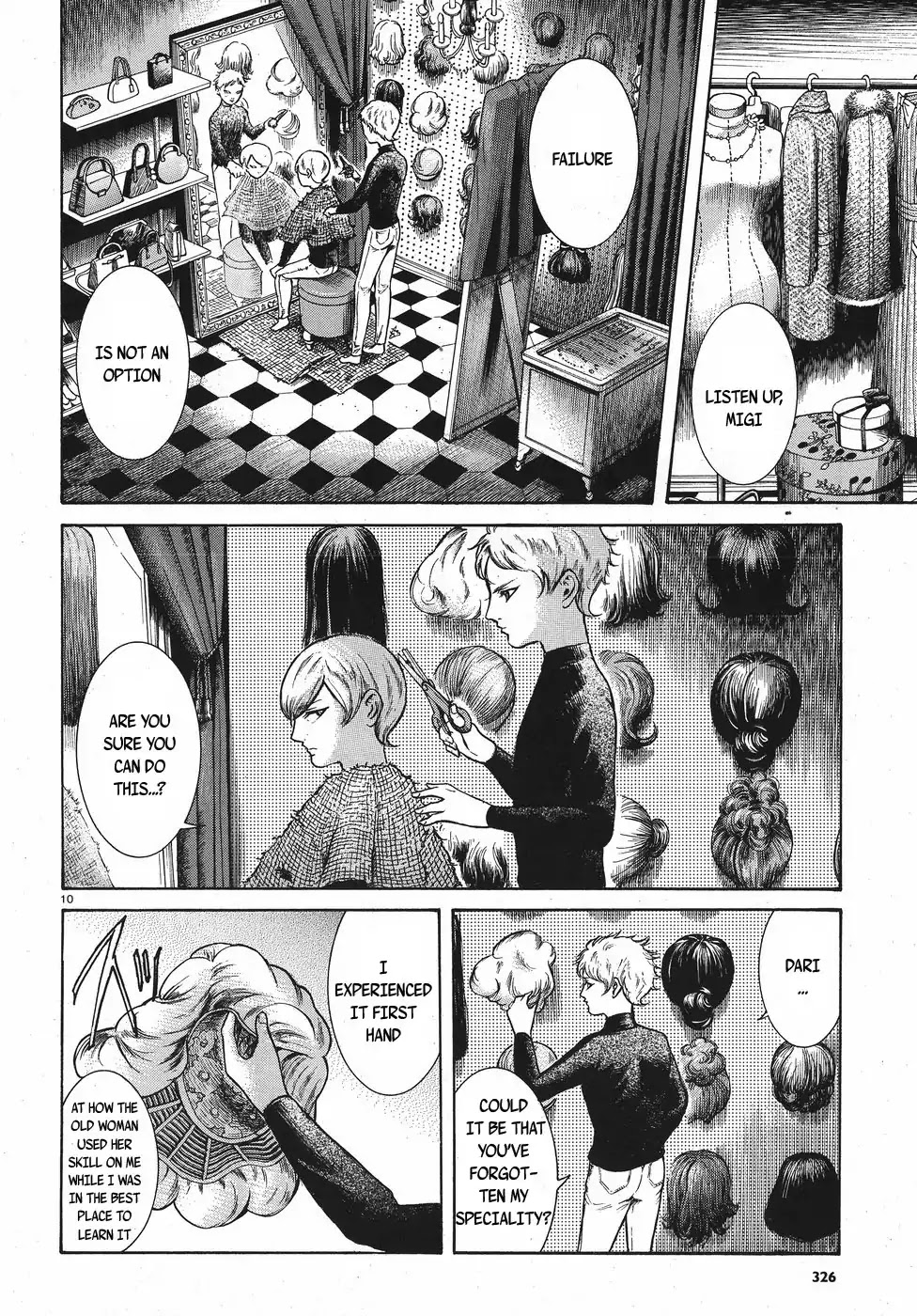 Migi to Dali Chapter 13 page 10 - Chapter 13: Uneven Hair