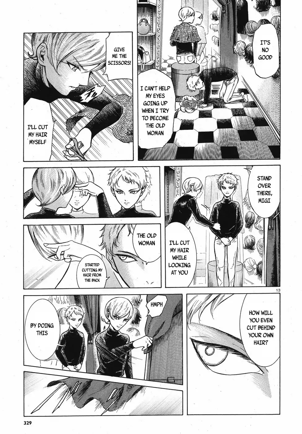 Migi to Dali Chapter 13 page 13 - Chapter 13: Uneven Hair