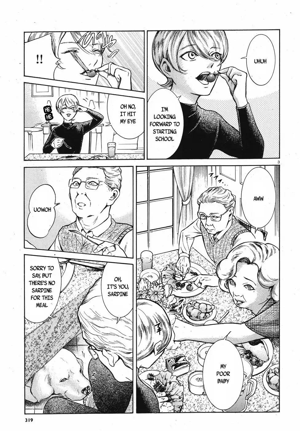 Migi to Dali Chapter 13 page 3 - Chapter 13: Uneven Hair
