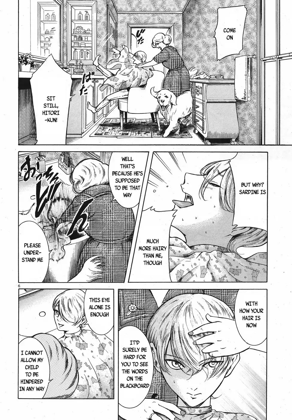 Migi to Dali Chapter 13 page 6 - Chapter 13: Uneven Hair