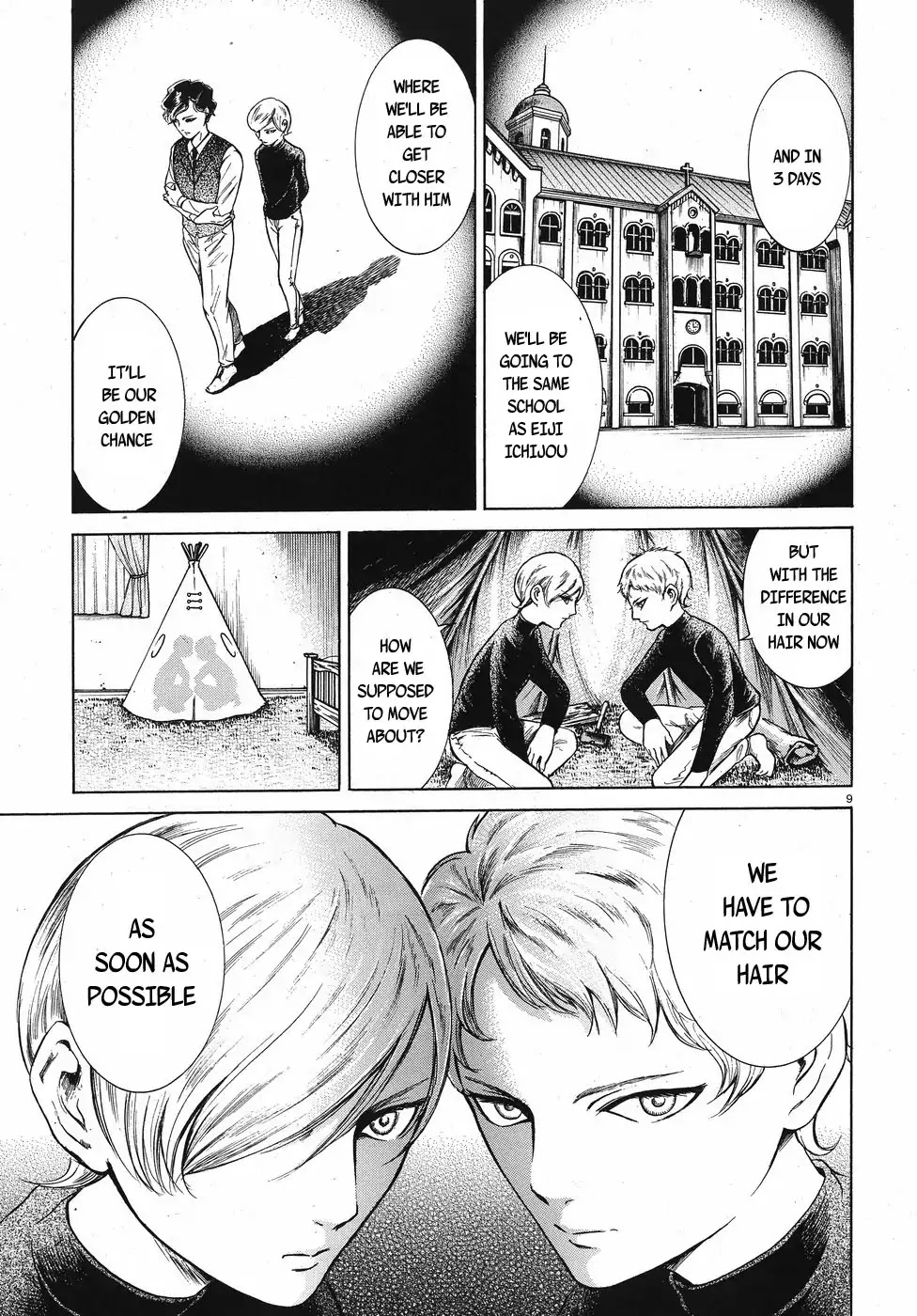 Migi to Dali Chapter 13 page 9 - Chapter 13: Uneven Hair