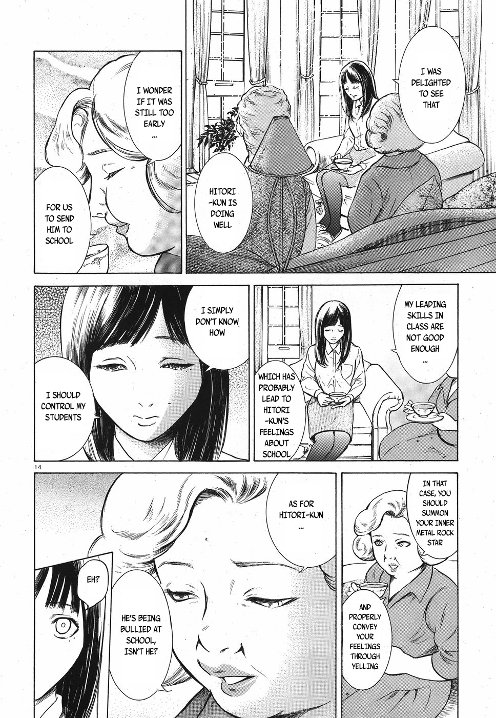 Migi to Dali Chapter 16 page 14 - Chapter 16: A Terrifying Punishment