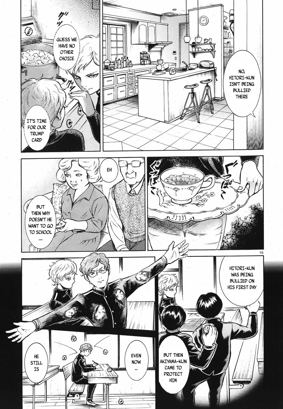 Migi to Dali Chapter 16 page 15 - Chapter 16: A Terrifying Punishment