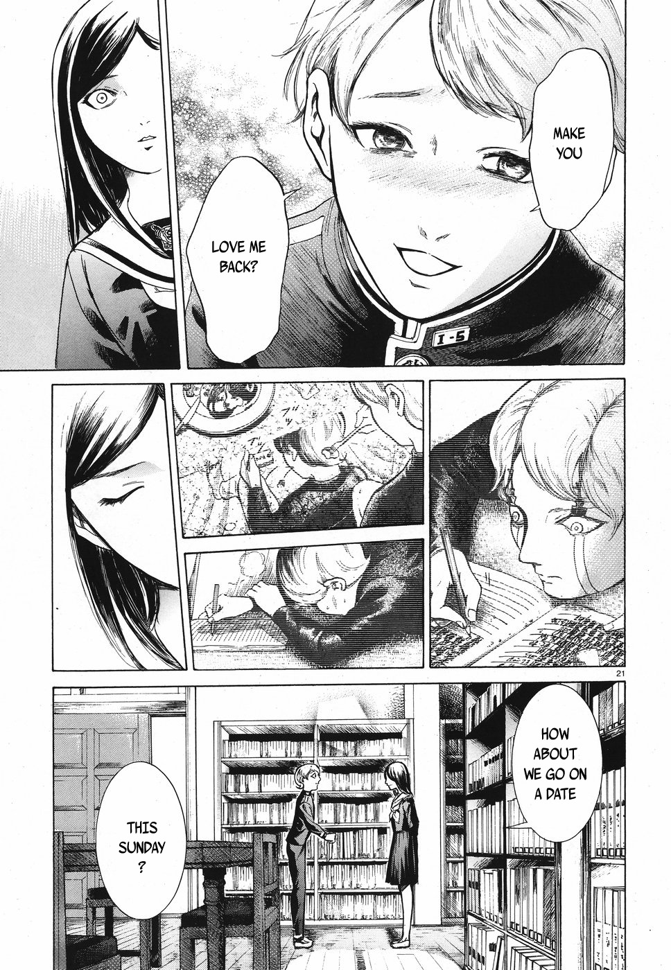 Migi to Dali Chapter 17 page 21 - Chapter 17: First Love