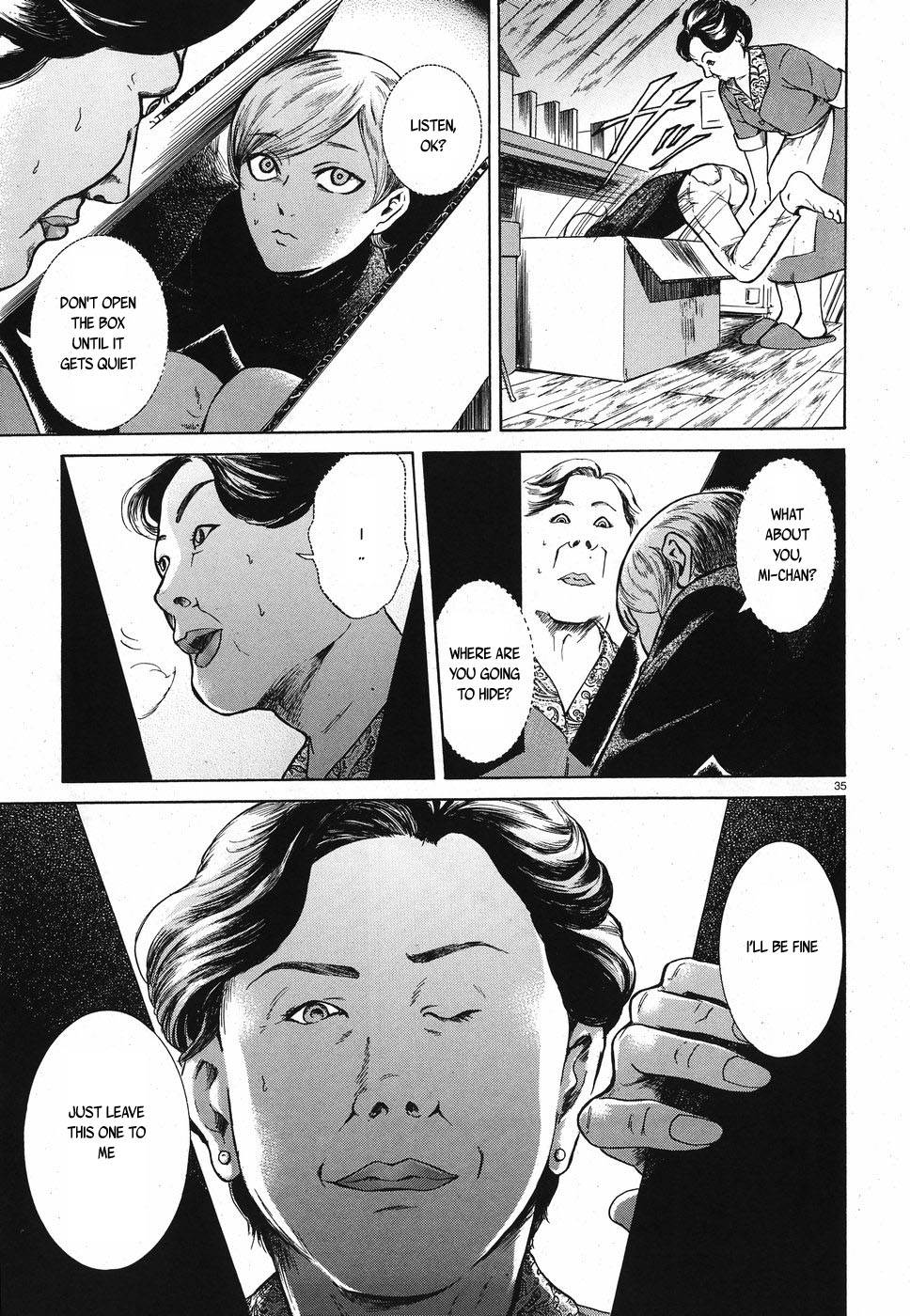 Migi to Dali Chapter 20 page 35 - Chapter 20: The Woman Who Knows Too Much