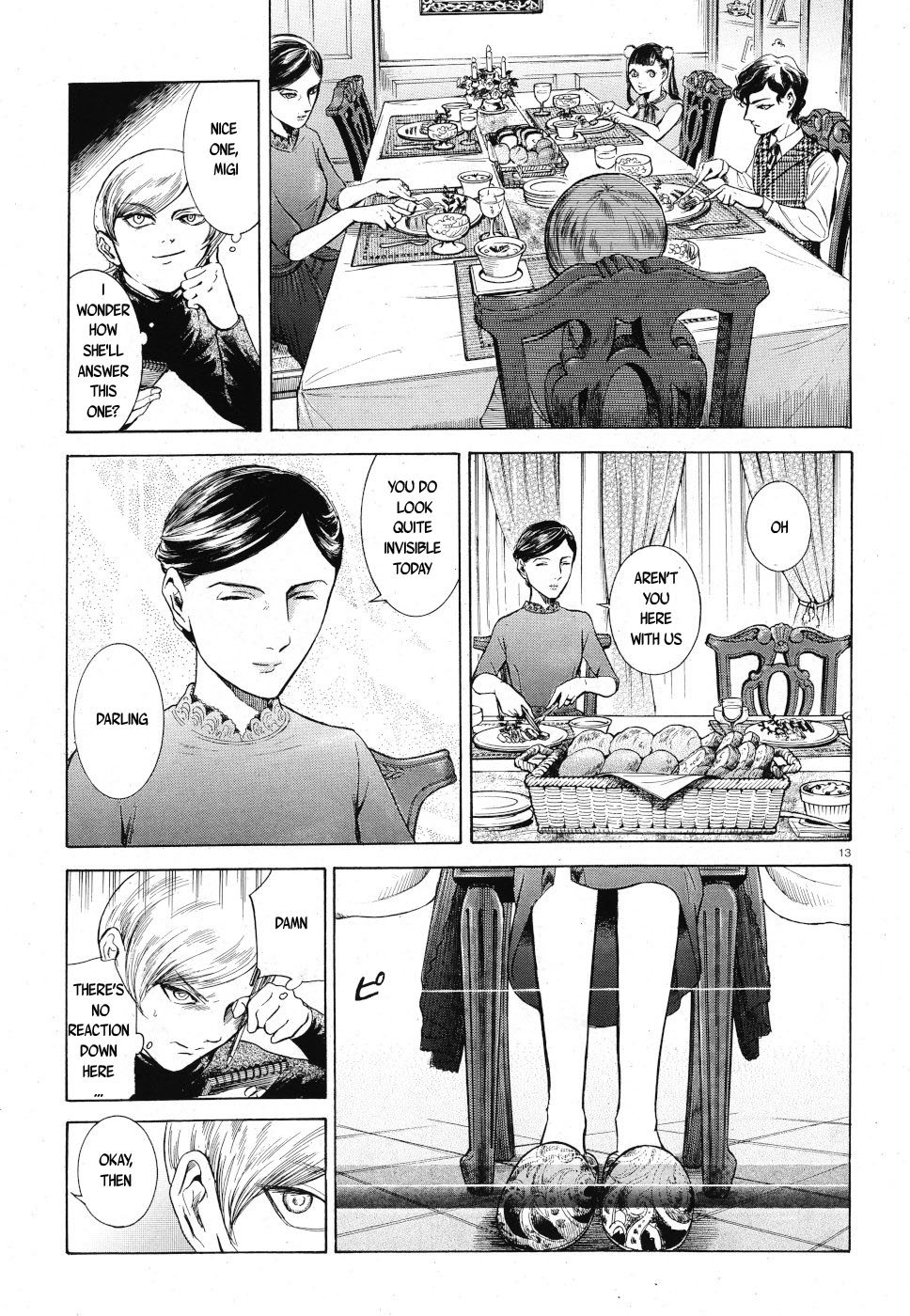 Migi to Dali Chapter 23 page 13 - Chapter 23: Lie Detector
