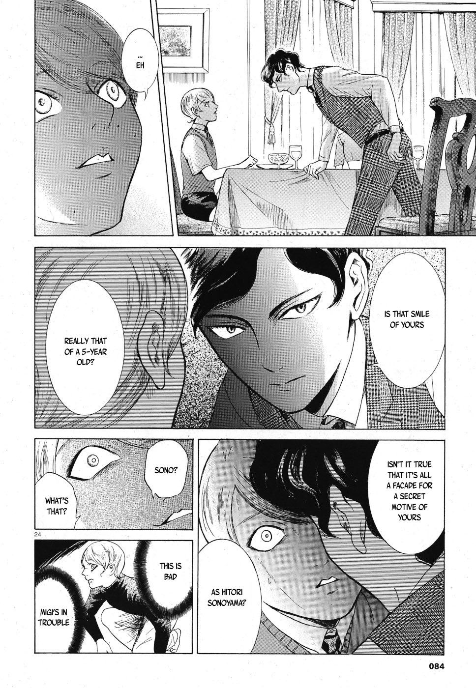 Migi to Dali Chapter 23 page 24 - Chapter 23: Lie Detector