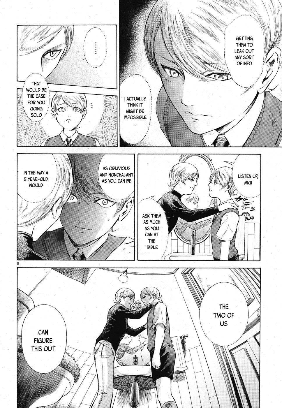 Migi to Dali Chapter 23 page 8 - Chapter 23: Lie Detector