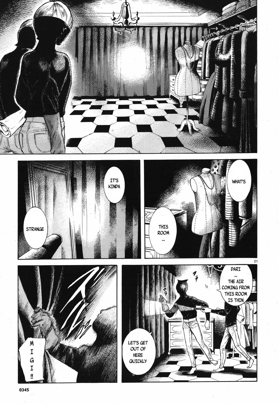 Migi to Dali Chapter 4 page 21 - Chapter 4: The Secret of the Elderly Couple