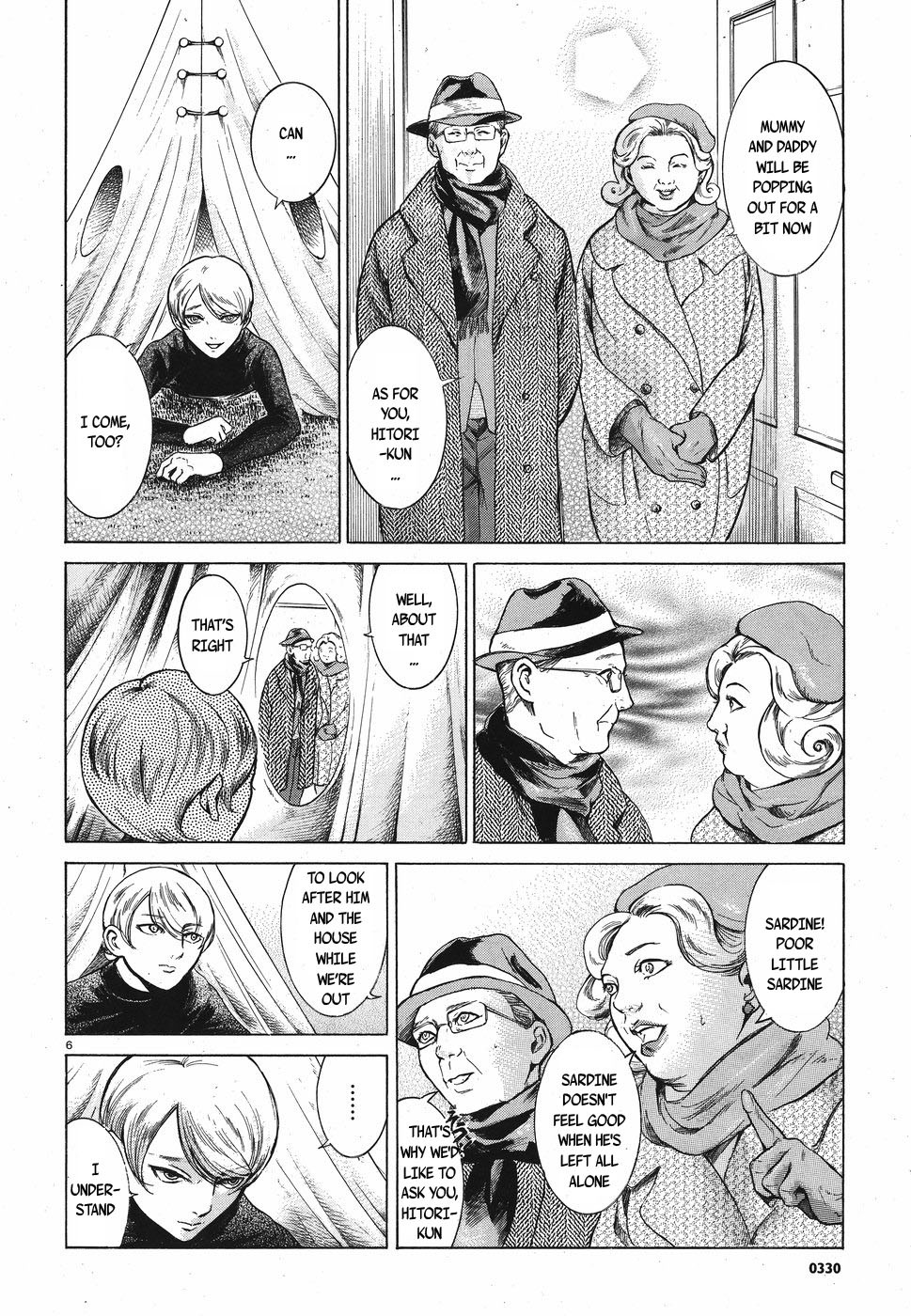 Migi to Dali Chapter 4 page 6 - Chapter 4: The Secret of the Elderly Couple