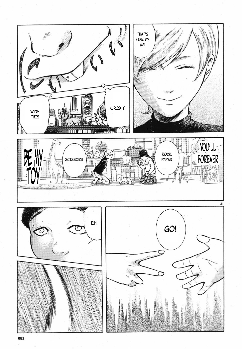Migi to Dali Chapter 8 page 21 - Chapter 8: Calm & Fury